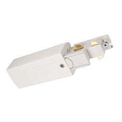 Zubeh�r f�r 3-Phasen-Stromschiene D LINE DALI - elektrischer Einspeiser links, wei�