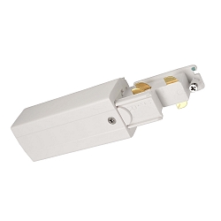 Zubeh�r f�r 3-Phasen-Stromschiene D LINE DALI - elektrischer Einspeiser rechts, wei�