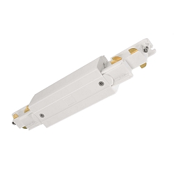 3-phase straight connector D LINE/DALI DALI controllable, with feed-in option, white