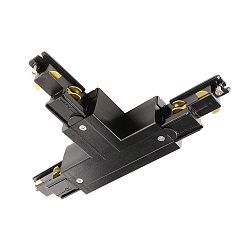 3-phase T-connector D LINE/DALI DALI controllable, codable, left-left-right, black