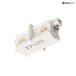 1-phase straight connector D ONE, white