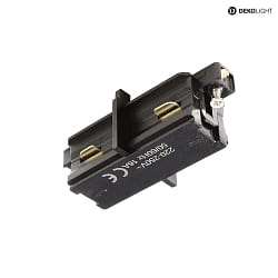 1-phase straight connector D ONE, black