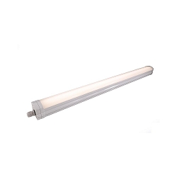 LED Feuchtraumleuchte TRI PROOF, IP65 IK08, 180-240V AC, symmetrisch, wei� mattiert, 69.6cm, 18W 4000K 1430lm 120�