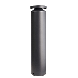bollard lamp FARO 100 with lens optics, wired through IP65, dark grey dimmable