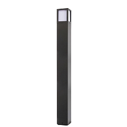 bollard lamp FACADO II 1000MM OPAL square E27 IP65, dark grey, mat dimmable