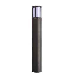 bollard lamp FACADO II 650MM OPAL round E27 IP65, dark grey, mat dimmable