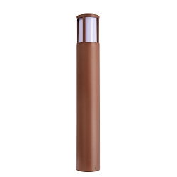 bollard lamp FACADO II 650MM OPAL round E27 IP65, mat, rust dimmable