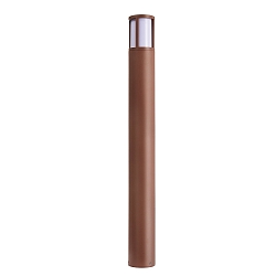 bollard lamp FACADO II 1000MM OPAL round E27 IP65, mat, rust dimmable