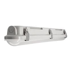 damp-proof luminaire TRI PROOF BASIC 61CM / 10W 840 ON-OFF impact resistant, switchable IP65, light grey 