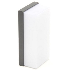 LED Outdoor Wandleuchte GRUMIUM SQUARE CCT, 10W, 3000/4000K, IP54, grau
