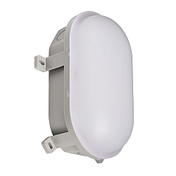 LED Feuchtraumleuchte SOTANO, IP54 IK08, 4.5 / 7.5W (multi) 3000/4000K (CCT Switch) 450/750lm 120�, schaltbar, grau