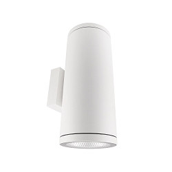 facade spotlight SHORELINE PRO ROUND 140 UP&DOWN 2 flames, round, CCT Switch IP65, white dimmable
