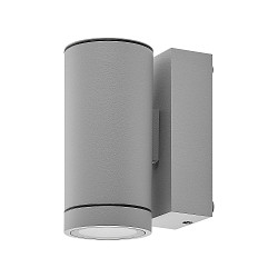 Fassadenstrahler SHORELINE PRO ROUND DOWN, IP65 IK08, 1x GU10 max. 7.5W, Seeluft best�ndig, hellgrau