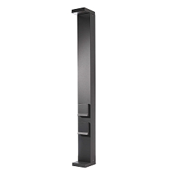 energy column LERNA 100 2-fold, with lighting, dark grey