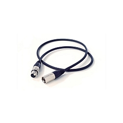 DMX Verbindungskabel, XLR, 3pol Male / Female, Neutrik, 1 Meter