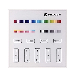 Wandfernbedienung RF-SMART, 4 Zonen, Single/CCT/RGB/RGBW/RGB+CCT, IP20, wei�
