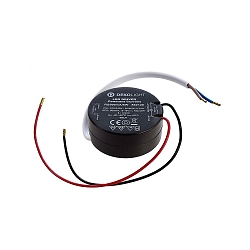 Netzger�t ROUND, RS500mA / 8W, 100-240V AC, sek. 6-16V DC / 500mA, 8W, Schwarz