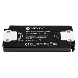 LED driver FLAT CV UT24V voltage constant, switchable, grey, black