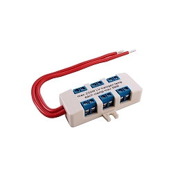 Zubeh�r - Niedervolt Schraub-Verteiler 6-fach, max. 250W, LxB: 6.35 x 2.6cm, wei�