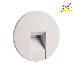 Cover ROUND for recessed LED wall luminaire ALWAID, white