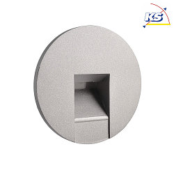 Cover ROUND for recessed LED wall luminaire ALWAID, grey