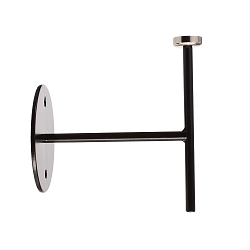 Zubeh�r f�r LED-Magnetleuchte MIRAM � Wandhalter, B/H: 8.5cm/9.6cm, Aufbauversion, magnetisch, mechanisch, schwarz