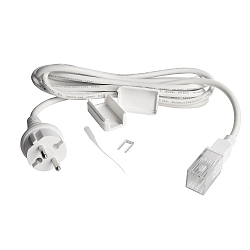 Einspeisekabel mit Schuko-Stecker f�r 230V LED Stripe, 300cm, IP44, wei�