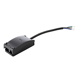 junction box 2-WAY 3-pole, black