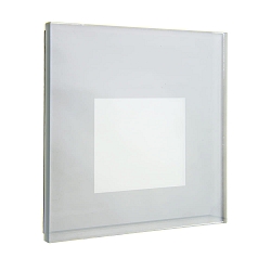 cover ALWAID 2 - MILKY square, white aluminum