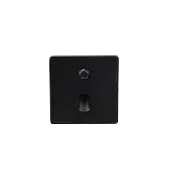 Abdeckung f�r Wandeinbauleuchte ALWAID PRO MOTION, eckig, schmaler Lichtkegel, IP20, schwarz