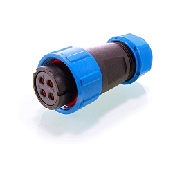 Weipu HQ 12 / 24 / 48V Buchse Sonder 4-polig, FEMALE, IP67