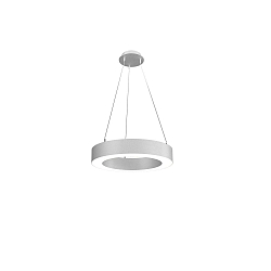 LED Pendelleuchte LAUTARO 600/100 DOWN PRISMA M3, 37W, IP20, DALI dimmbar, 2700K, hellgrau
