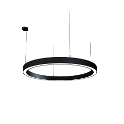 LED Pendelleuchte LAUTARO 1200/80 DOWN OPAL P4, 78W, IP20, DALI dimmbar, 2700K, schwarz