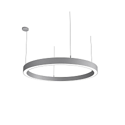 LED Pendelleuchte LAUTARO 1200/80 UP/DOWN OPAL P4, 111W, IP20, DALI dimmbar, 2700K, hellgrau