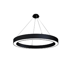 LED Pendelleuchte LAUTARO 1200/100 DOWN OPAL M4, 78W, IP20, DALI dimmbar, 3000K, schwarz