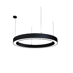 LED Pendelleuchte LAUTARO 1200/100 DOWN OPAL P4, 78W, IP20, DALI dimmbar, 4000K, schwarz