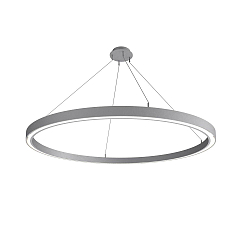 LED Pendelleuchte LAUTARO 1500/60 DOWN OPAL M5, 99W, IP20, DALI dimmbar, 2700K, hellgrau