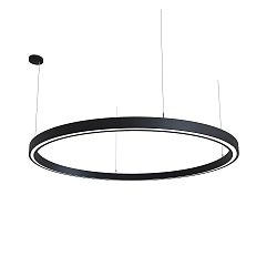 LED Pendelleuchte LAUTARO 1500/60 DOWN PRISMA P5, 99W, IP20, DALI dimmbar, 2700K, hellgrau
