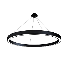 LED Pendelleuchte LAUTARO 1500/80 UP/DOWN OPAL M5, 141W, IP20, DALI dimmbar, 3000K, schwarz