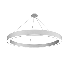 LED Pendelleuchte LAUTARO 1500/100 DOWN PRISMA M5, 99W, IP20, DALI dimmbar, 2700K, hellgrau