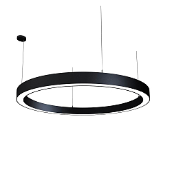 LED Pendelleuchte LAUTARO 1500/100 UP/DOWN OPAL P5, 141W, IP20, DALI dimmbar, 4000K, schwarz
