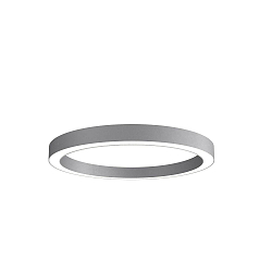 LED Deckenaufbauleuchte LAUTARO 1200/100 PRISMA, 78W, IP20, DALI dimmbar, 4000K, hellgrau