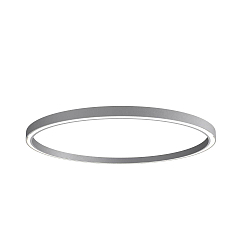 LED Deckenaufbauleuchte LAUTARO 1500/60 PRISMA, 99W, IP20, DALI dimmbar, 3000K, hellgrau