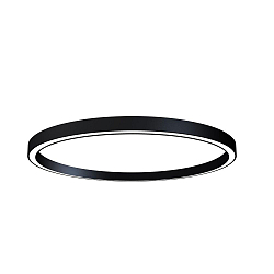 LED Deckenaufbauleuchte LAUTARO 1500/80 PRISMA, 99W, IP20, DALI dimmbar, 3000K, schwarz