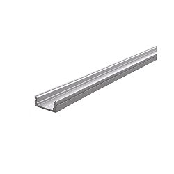 AU-01-10, flaches U-Profil f�r 10-11.3mm LED Strips, 200cm, Aluminium eloxiert