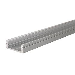 U-Profil AU-01-12, 12-13,3 mm LED Stripes, flach, 1m, silber eloxiert