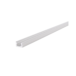 LED Profil AU-01-05 flaches U-Profil f�r 5-5.7mm LED Strips, 200cm, wei�-matt