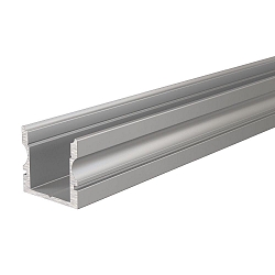 U-Profil AU-02-10, 10-11,3 mm LED Stripes, hoch, 1m, silber eloxiert