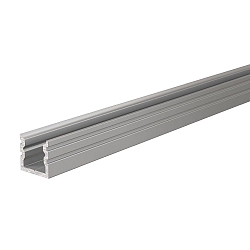 U-Profil AU-02-05, 5-5,7 mm LED Stripes, hoch, 1m, silber eloxiert