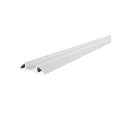 LED Profil AM-01-10 flaches Aufbauprofil f�r 10-11.3mm LED Strips, 200cm, wei�-matt - ohne Abdeckung